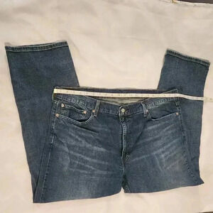 Levis Men's Size 42x30 559‎ Relaxed Straight Fit Strech Jeans Medium Denim Wash